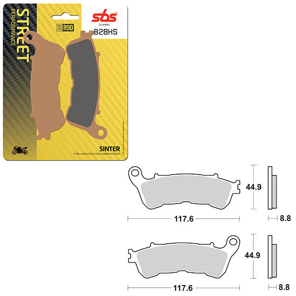SBS PERFORMANCE HS SINTER BRAKE PAD  6250828100