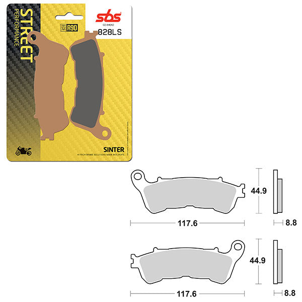 SBS PERFORMANCE LS SINTER BRAKE PAD  6260828100