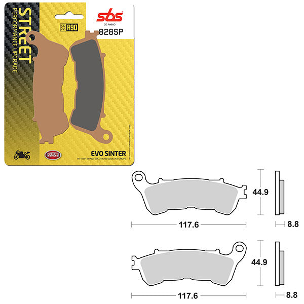 SBS SP EVO SINTER BRAKE PAD  6390828108
