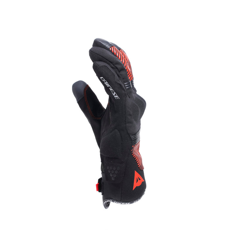 DAINESE FULMINE D-DRY GLOVES - BLACK/RED (S) 18100009-684-S