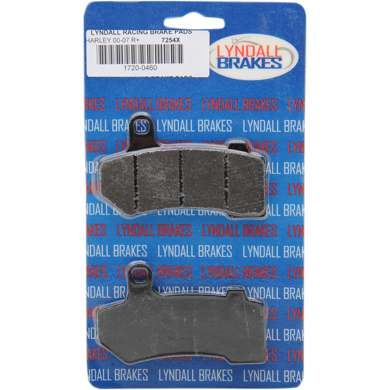 LYNDALL RACING BRAKES LLC 08-19 FLHT RED PLUS BRAKE PADS 7254X