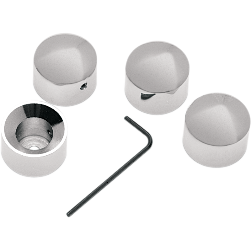 DRAG SPECIALTIES 86-17 B/T/XL CHROME H/BOLT CVRS (4) 1902-0409