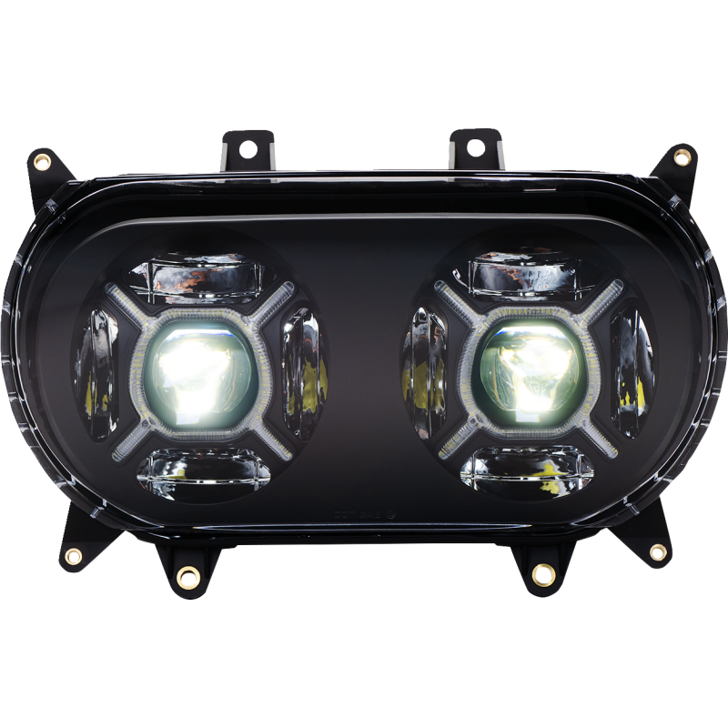 CUSTOM DYNAMICS HEADLIGHTS DBLX LED BLK CD-RG-H-B
