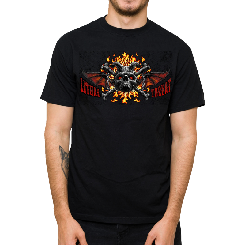 LETHAL THREAT TEE HELLWASFULL BLK 3X LT20901XXXL