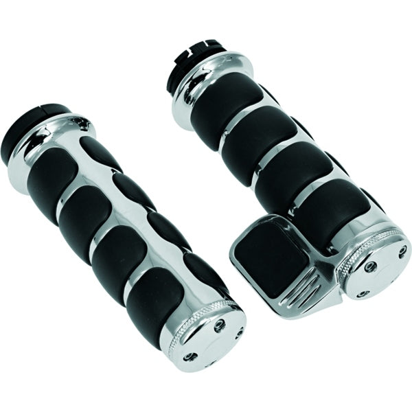 KURYAKYN GRIPS W/THROTTLE PREMIUM ISO CH 6342