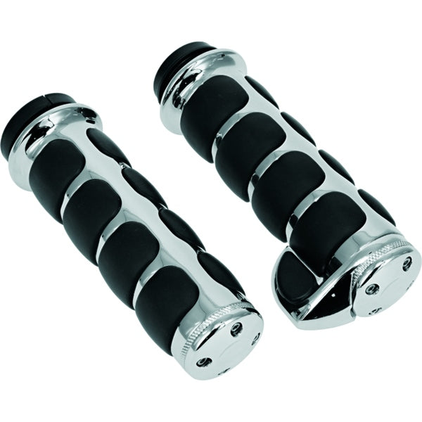 KURYAKYN GRIPS W/THROTTLE PREMIUM ISO CH 6228