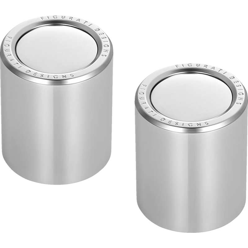 FIGURATI DESIGNS ND MAG DOCKING COVERS PLAIN SILVER-27.2X32MM FD60-DC-27.2/32-SS