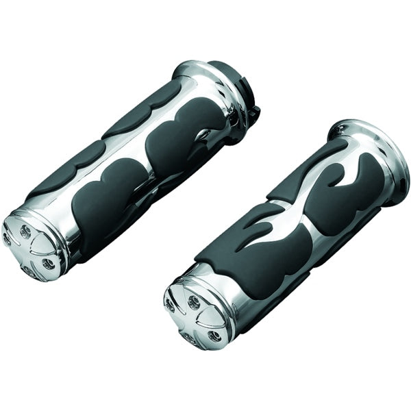 KURYAKYN GRIPS ISO FLAME THROTTLE-BY-WIRE CHRM 6269
