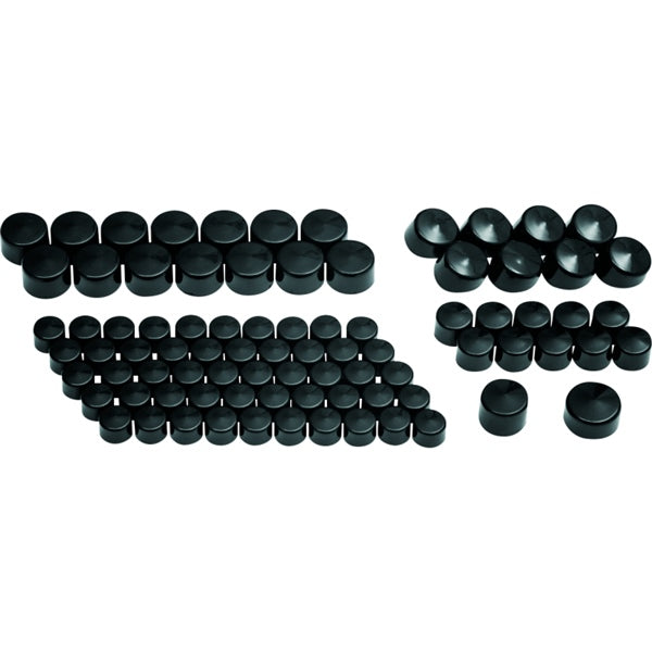 KURYAKYN BOLT COVER KOOL KAPS ENGINE KIT GLOSS BK 2452
