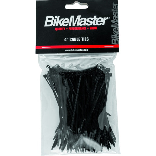 BIKEMASTER CABLE TIES 4" BK QTY100 BIKEMASTER 151672