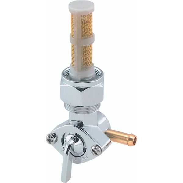 BIKER'S CHOICE PETCOCK FUEL STRAIGHT RG CHROME 492873