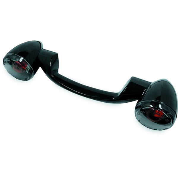 BIKER'S CHOICE TURN SIGNAL BAR KIT BK W/SMK LENS 491159