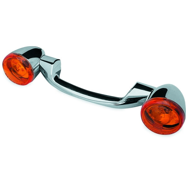 BIKER'S CHOICE TURN SIGNAL BAR KIT CH W/AMBER LENS 491156