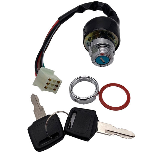 MOGO PARTS KEY SWITCH 6 WIRE MALE PLUG 4 STROKE  07-0506