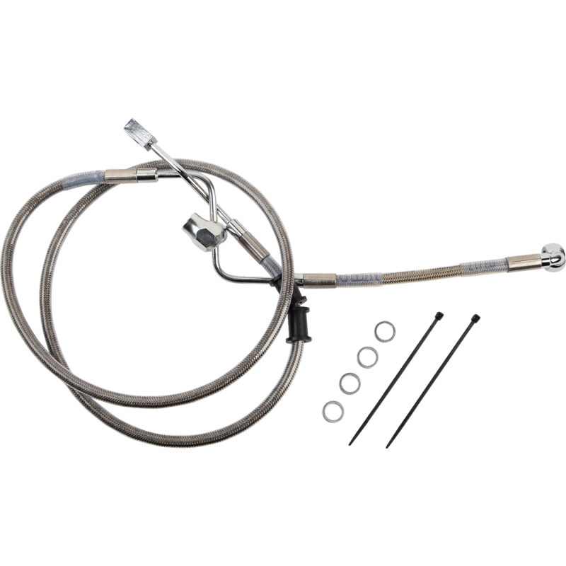 DRAG SPECIALTIES BRAKE LINE RR ABS SS 618602