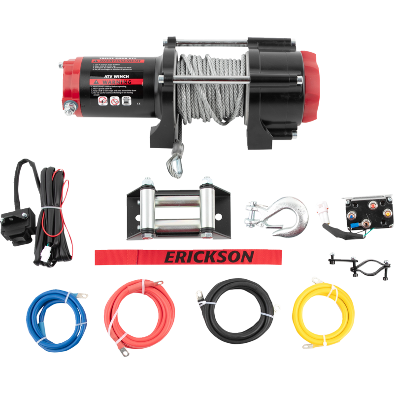 ERICKSON ERICKSON 2500 LB DC WINCH  3/16" X 50' STEEL ROPE 06422