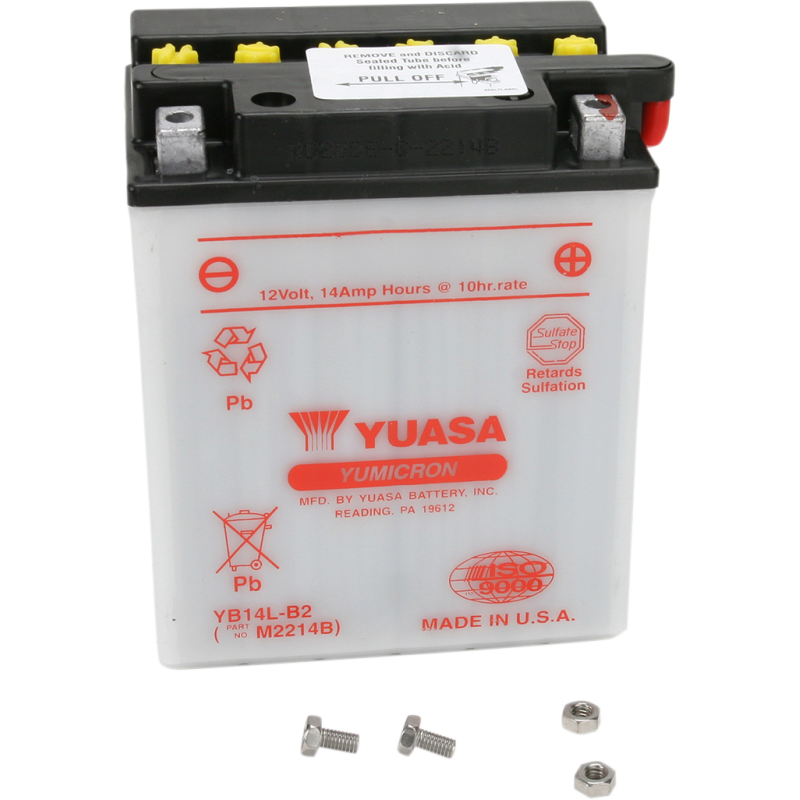 YUASA YB14L-B2 YUMICRON 12 VOLT YUAM2214B