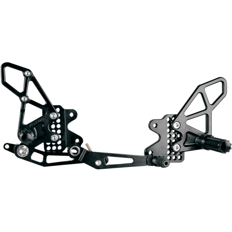 VORTEX 09-16 GSXR1000 REARSETS BLK V2 RS572K