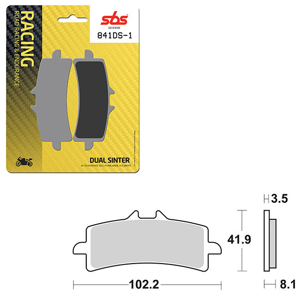 SBS DS-1 DUAL SINTER DYNAMIC RACING CONCEPT PAD  6370841106