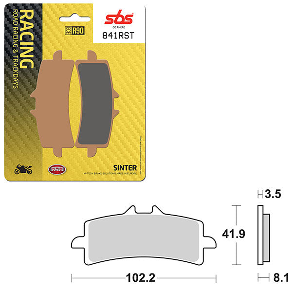 SBS ROAD RACING & TRACKDAYS SINTER BRAKE PAD  6470841100