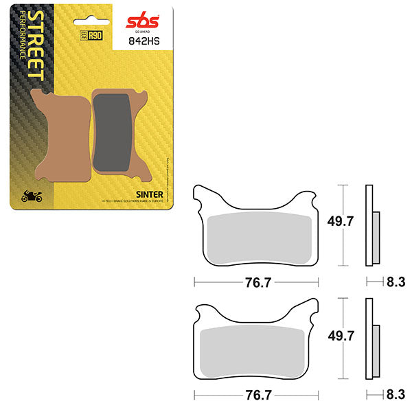 SBS PERFORMANCE HS SINTER BRAKE PAD  6250842100
