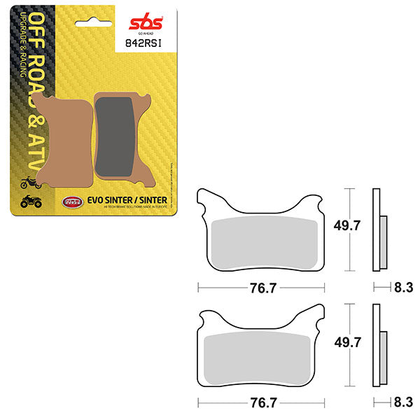SBS EVO SINTER BRAKE PAD  6280842100