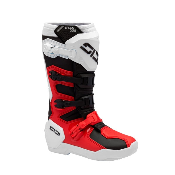 SIDI BOOT CROSSCORE RD/BK/WH 42 MMCROSSCORERDBLKWHT42