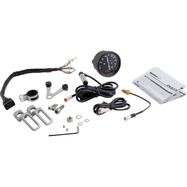 KOSO NORTH AMERICA TNT-05S SPEEDOMETER BLACK BLACK BA085001
