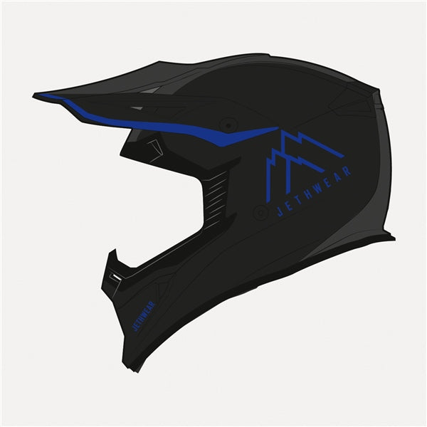 JETHWEAR HELM FORCE BK/GY/COB L (59-60CM) J26185-064-L