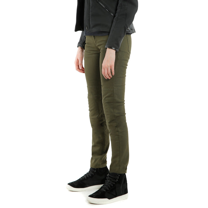DAINESE CLASSIC SLIM LADY TEX PANTS OLIVE 2755152-118-29