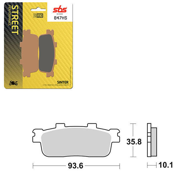 SBS PERFORMANCE HS SINTER BRAKE PAD  6250847100