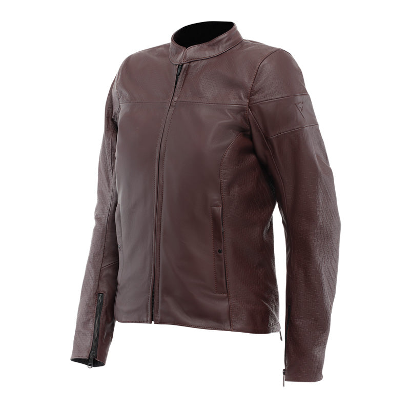 DAINESE ITENERE LEATHER JACKET WOMAN BORDEAUX 52 15300021-035-52