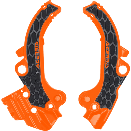 ACERBIS FRAME GUARDS- X-GRIP SX65:24 ORANGE/BLACK 2985891008