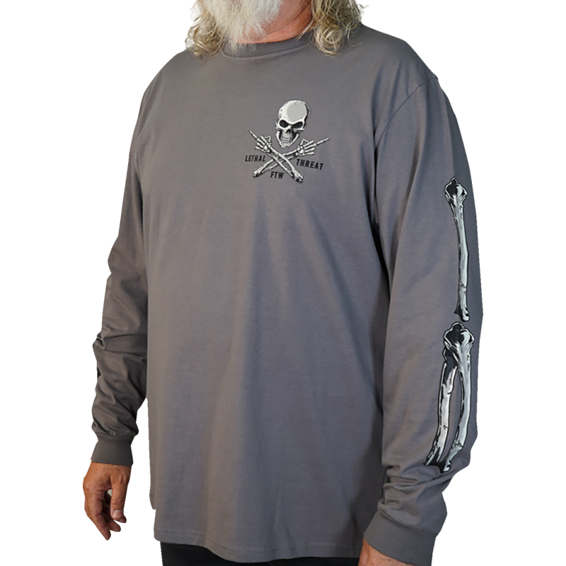 LETHAL THREAT FTW SKULL DARK GRAY LS M LS20877M