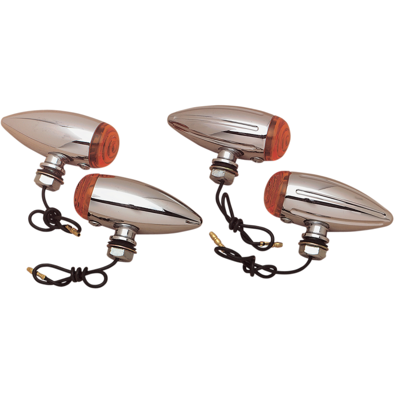 DRAG SPECIALTIES SMOOTH FILI M/LIGHTS AMB LENS (PR) DS-282040