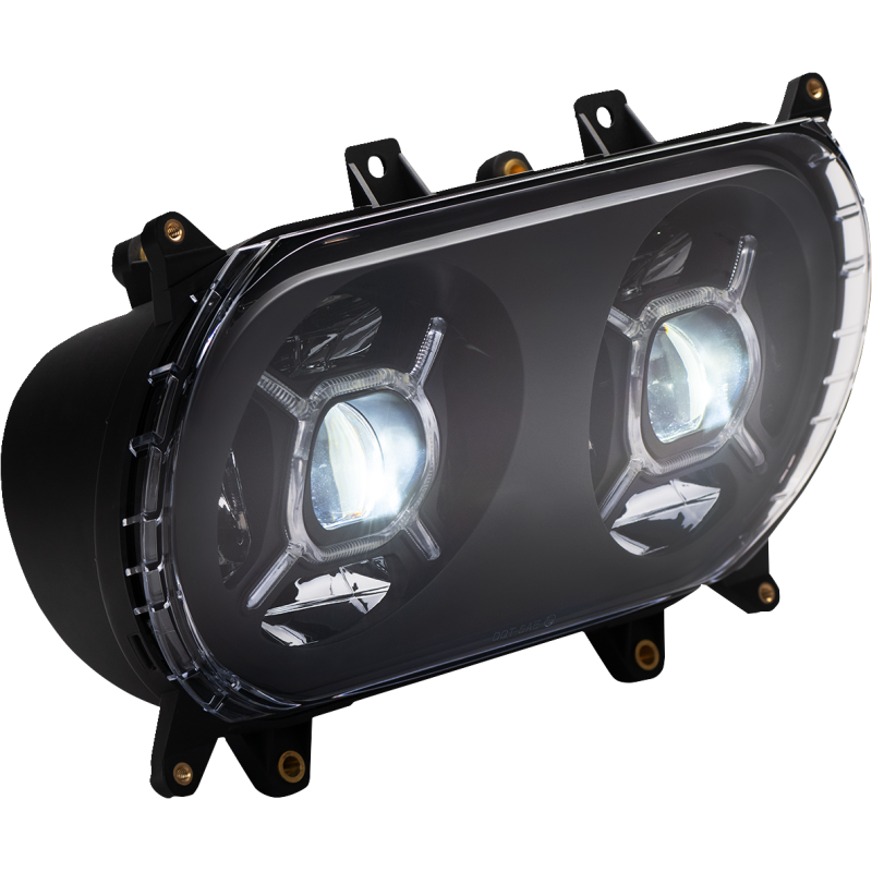 CUSTOM DYNAMICS HEADLIGHTS DBLX LED BLK CD-RG-H-B
