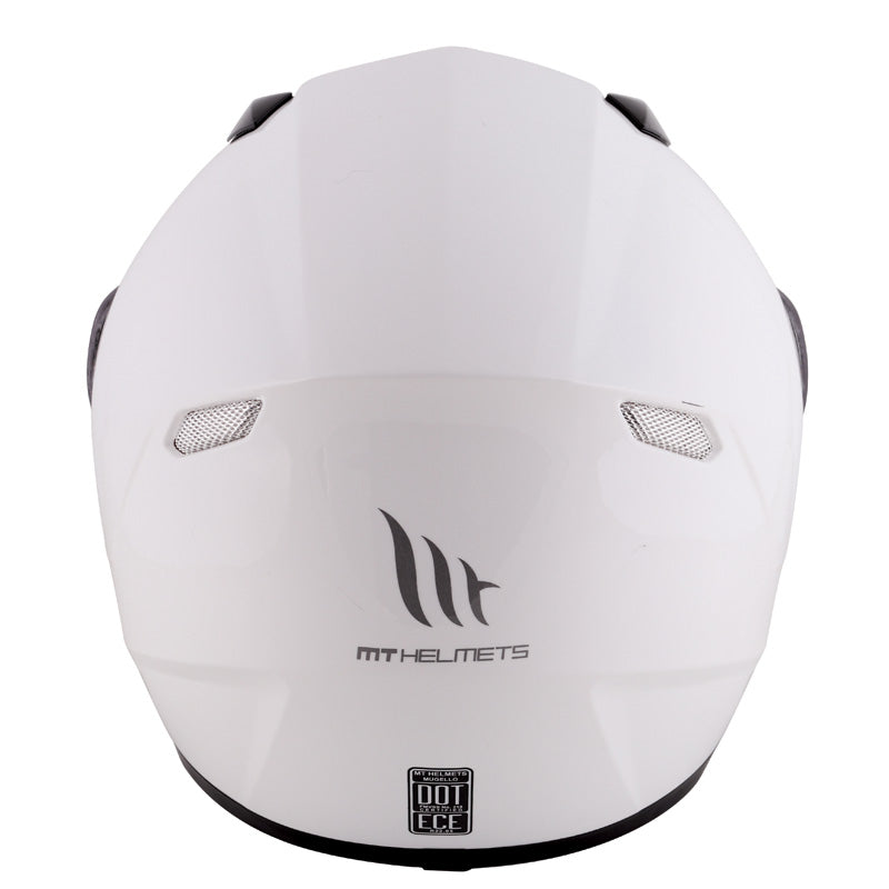 MT HELMETS MUGELLO SOLID WHITE LG IT-020-006