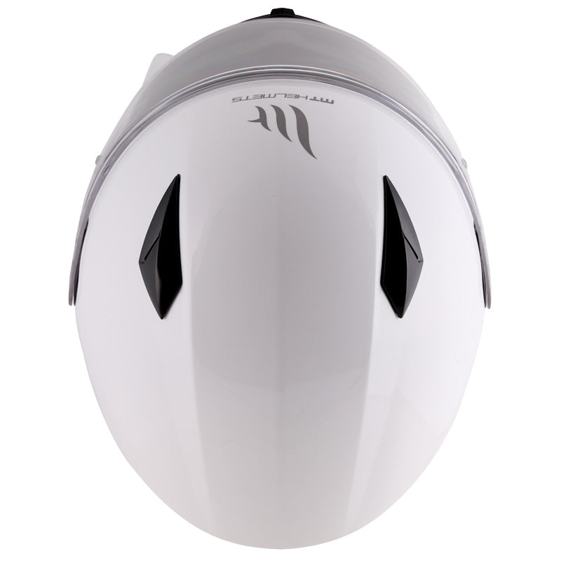 MT HELMETS MUGELLO SOLID WHITE LG IT-020-006