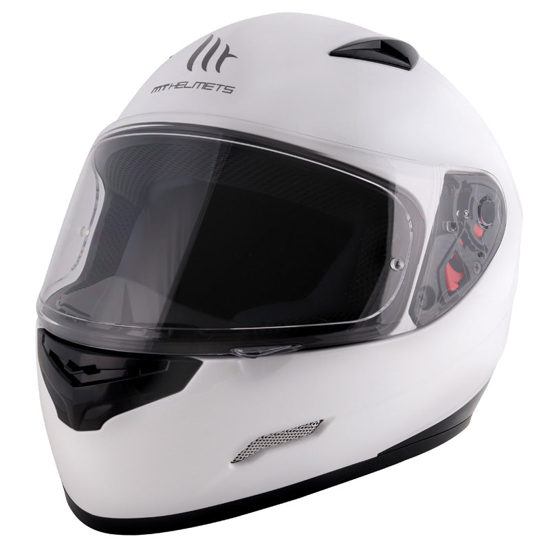 MT HELMETS MUGELLO SOLID WHITE LG IT-020-006