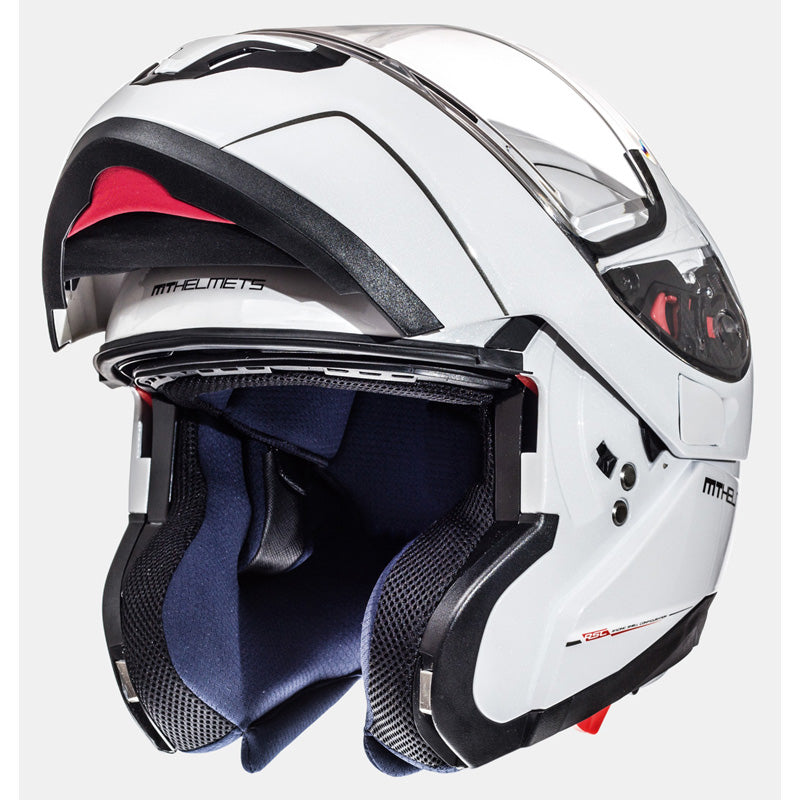 MT HELMETS ATOM SV SOLID WHITE PEARL LG IT-025-006