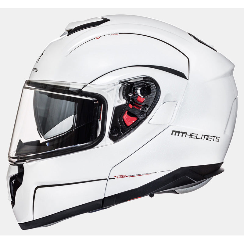 MT HELMETS ATOM SV SOLID WHITE PEARL LG IT-025-006