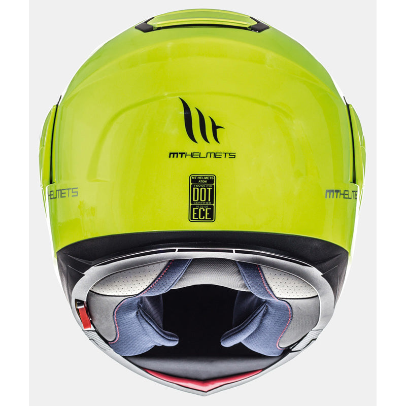 MT HELMETS ATOM SV SOLID YEL HIVIZ LG IT-025-046