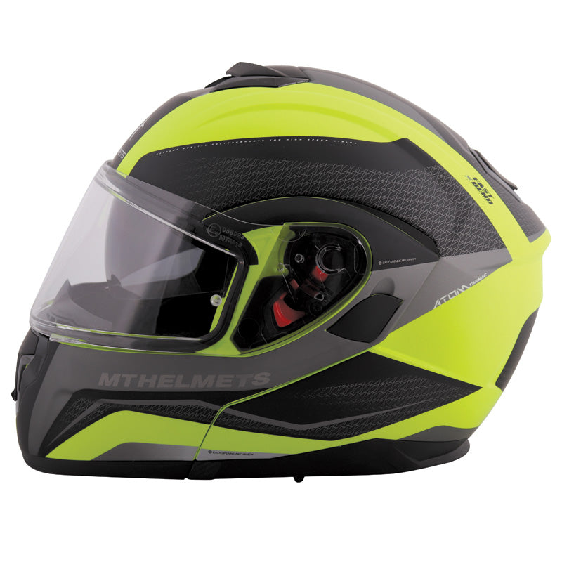 MT HELMETS ATOM SV TARMAC YEL HIVIZ LG IT-025-116