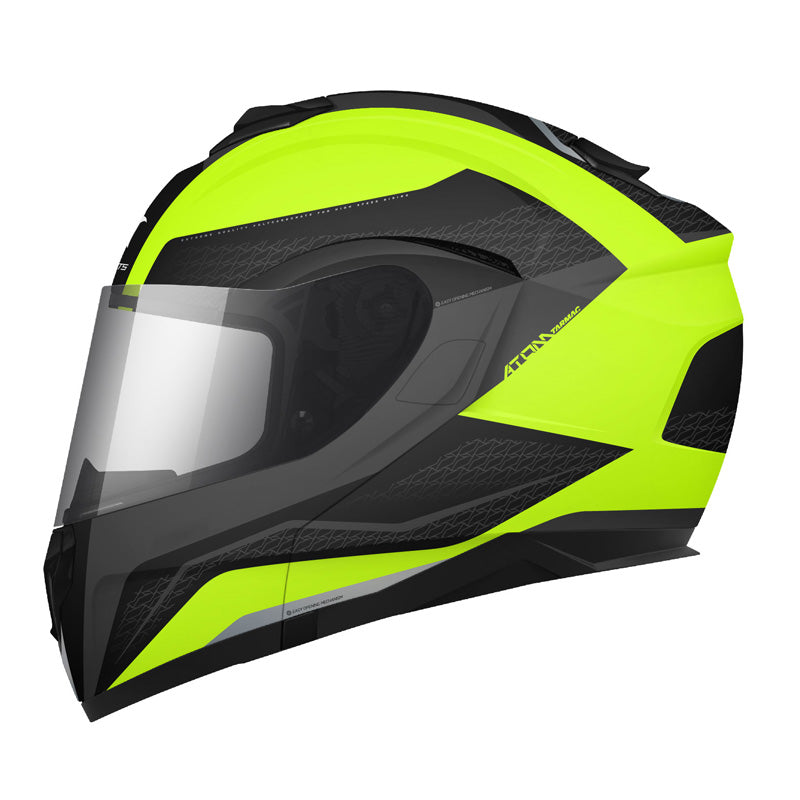 MT HELMETS ATOM SV TARMAC YEL HIVIZ LG IT-025-116