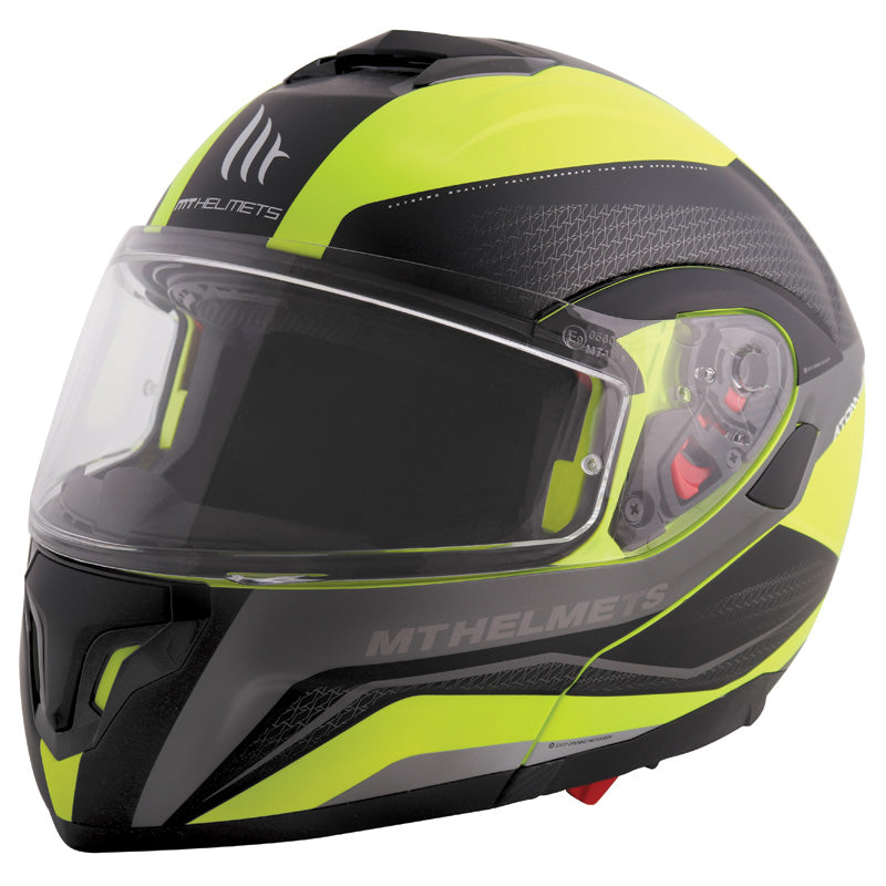 MT HELMETS ATOM SV TARMAC YEL HIVIZ LG IT-025-116