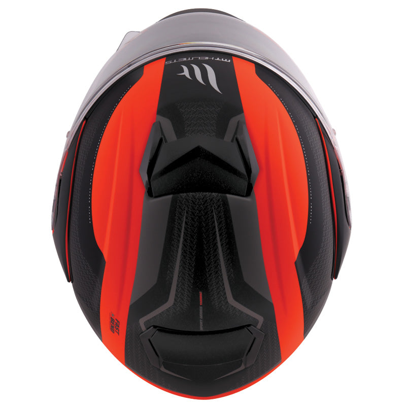 MT HELMETS ATOM SV TARMAC OR FLUO LG IT-025-136