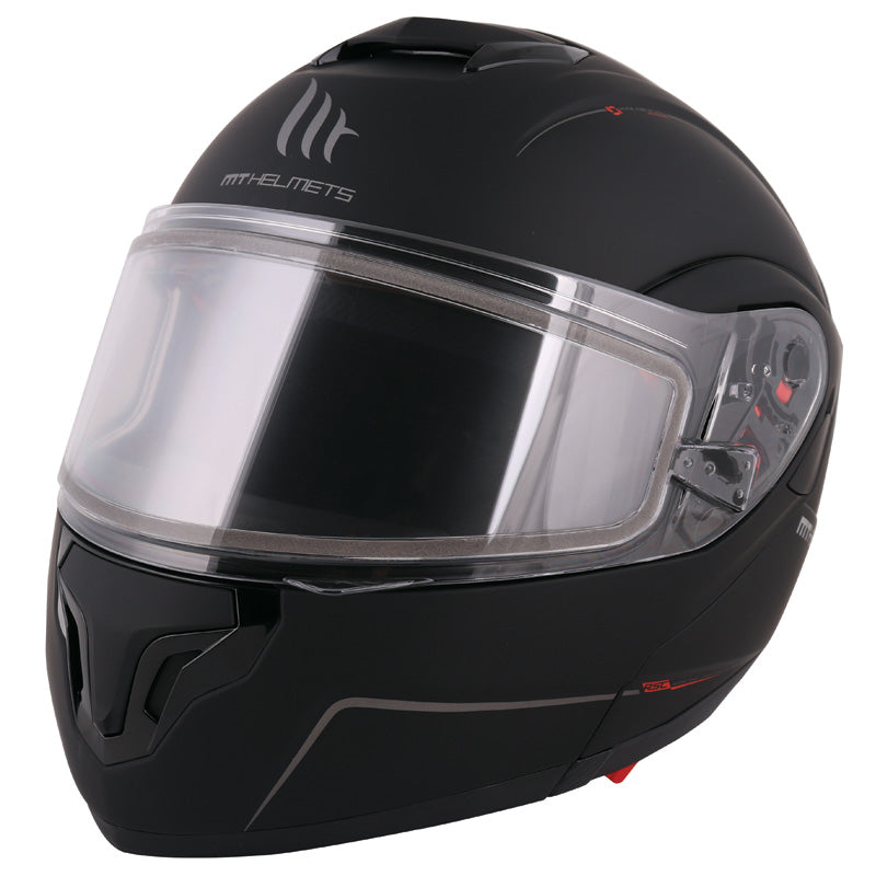 MT HELMETS ATOM SV SOLID D/L BLK MAT LG IT-025-226