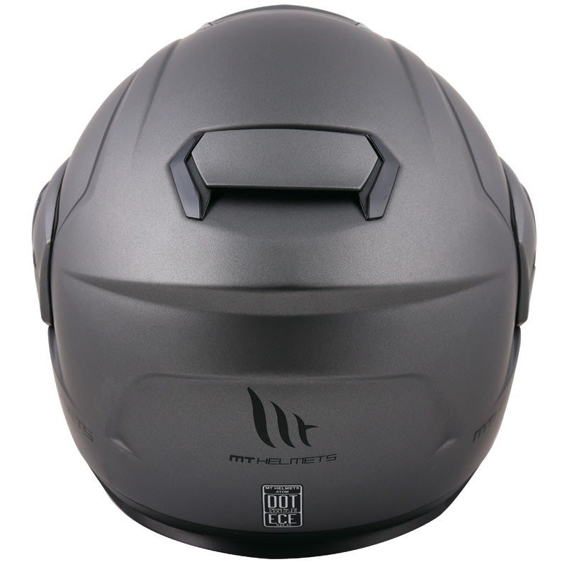 MT HELMETS ATOM SV SOLID D/L TITANIUM MAT LG IT-025-236