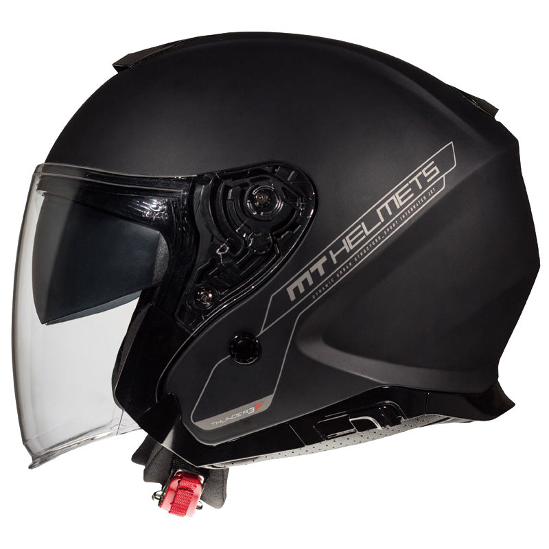 MT HELMETS THUNDER 3 JET SV SOLID BLK MAT LG IT-123-016
