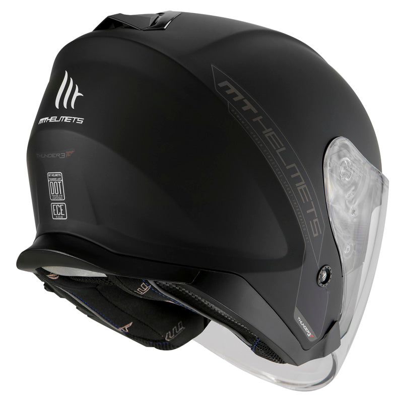 MT HELMETS THUNDER 3 JET SV SOLID BLK MAT LG IT-123-016